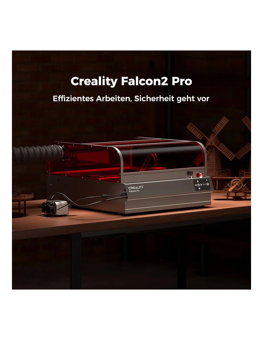 Creality Falcon-2 Pro geschlossener Laser-Gravierer 22W / 40W / 60W inkl. 1.6W Laser-Modul