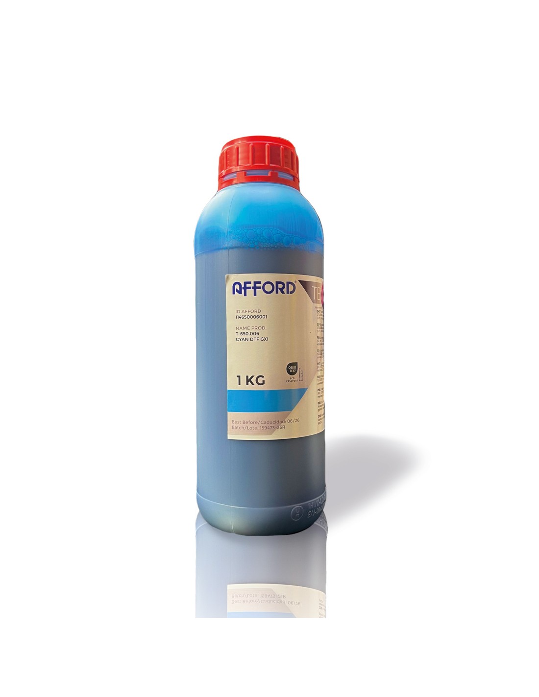 Afford® S-650 DTF 1L für Epson i3200, XP600, DX5 – Hohe Farbbrillanz