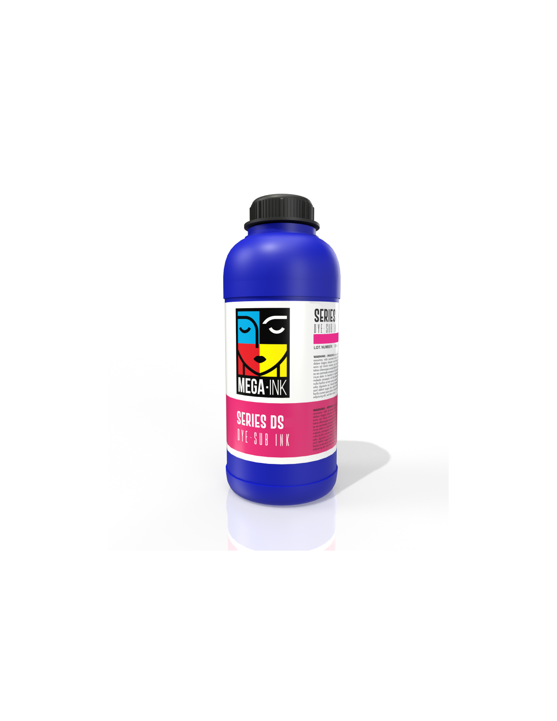 Mega-Ink® Series DS - DYE-Sublaminations-Tinte in 1000ml Flaschen für Textil-Direktdruck