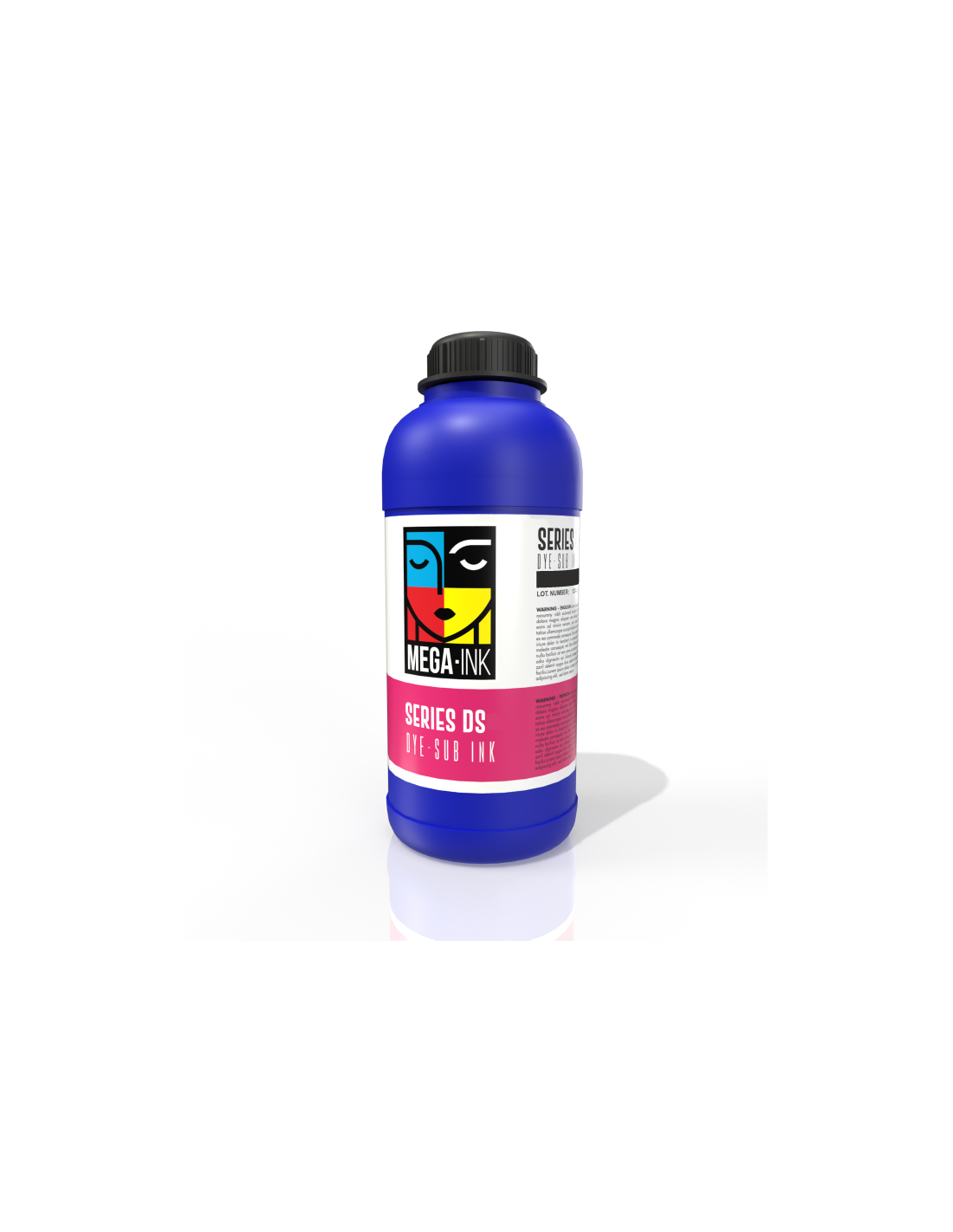 Mega-Ink® Series DS - DYE-Sublaminations-Tinte in 1000ml Flaschen für Textil-Direktdruck