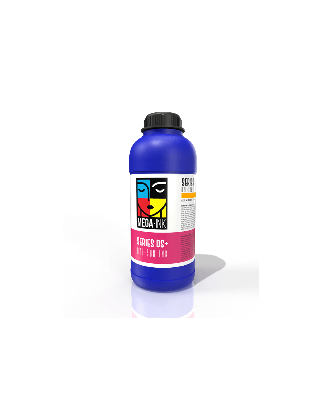 Mega-Ink® Series DS - DYE-Sublaminations-Tinte in 1000ml Flaschen für Textil-Direktdruck