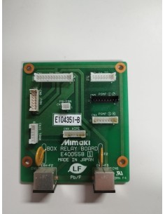 MIMAKI JV5 – Box Relay Board – E400558 / E104351-B – Made in Japan – gebraucht, geprüft