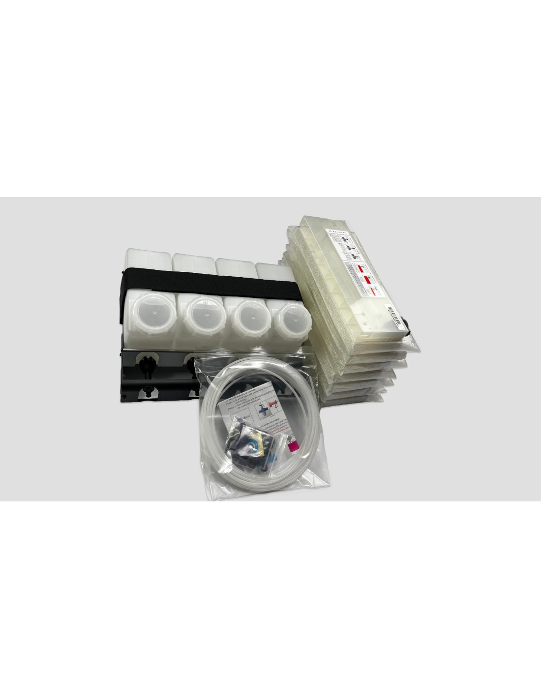 NITE Bulksystem in 2x CMYK für 1,5L Tintenflaschen - NAPI-B1F-4D - Mimaki, Roland, Mutoh